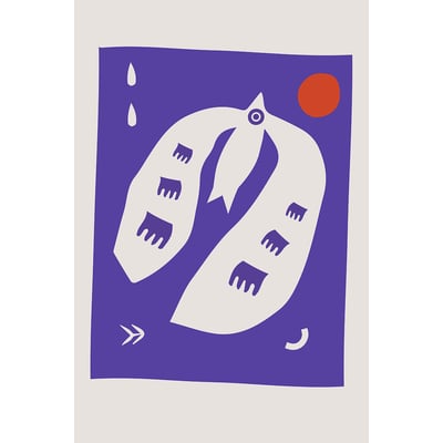 Tableau flying bird HEXOA