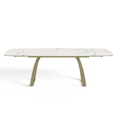 Table à manger extensible en céramique DAHLIA SIA HOME