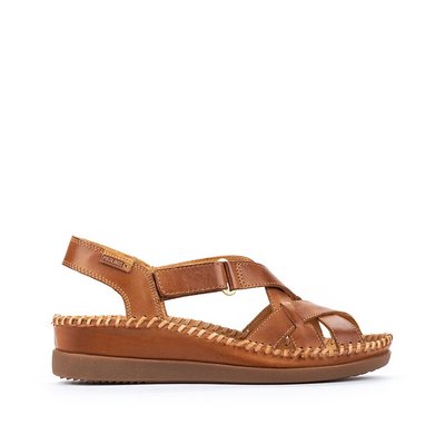 Sandales Compensées En Cuir Cadaques PIKOLINOS
