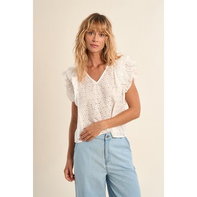 Top en coton, broderies anglaises MOLLY BRACKEN