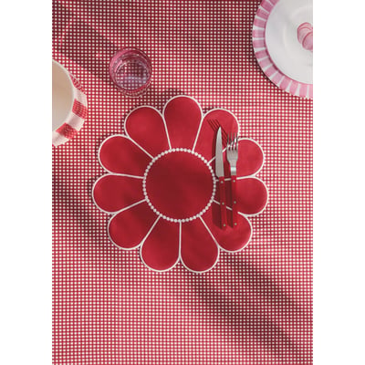 Set de table en lin enduit fleur MANGO HOME
