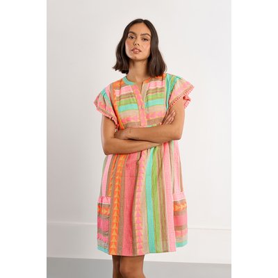 Robe à manches courtes, imprimé multicolore LILI SIDONIO