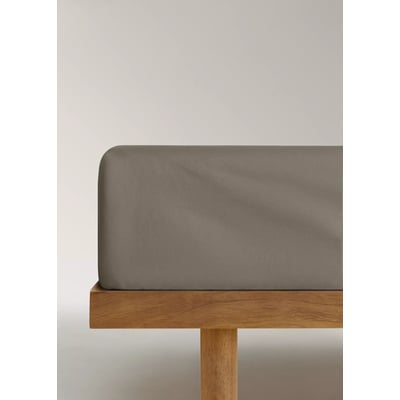Drap-housse percale de coton 300 fils lit 180 cm MANGO HOME