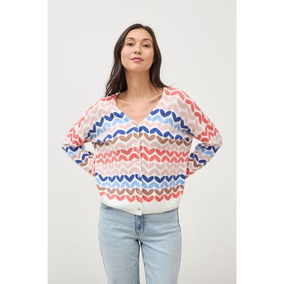Pull droit col v manches longues BONOBO