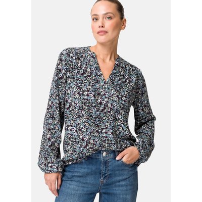 Blouse en crêpe avec impression de fleurs ZERO