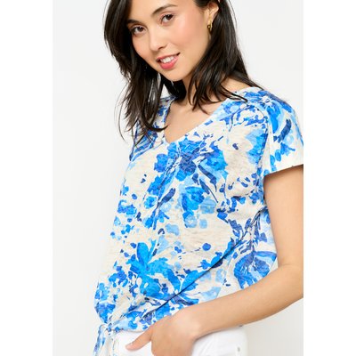 Top imprimé floral noué LOLALIZA