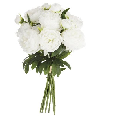 Bouquet artificiel de 13 Pivoines - H. 50 cm ATMOSPHERA