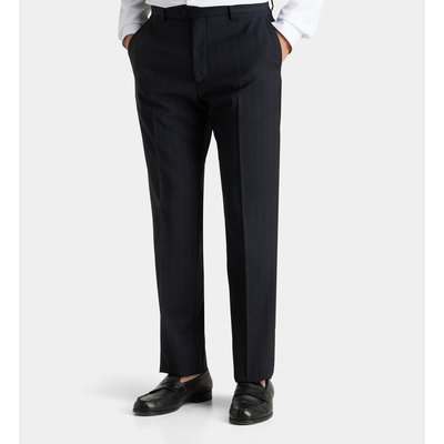 Pantalon De Costume Vinci Rayé Droit En Laine COMPTOIR GL