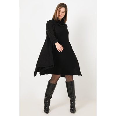 robe trapéze avec col roulé en maille unie JEAN-MARC PHILIPPE
