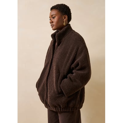 Blouson bomber oversize manches longues LA FEE MARABOUTEE