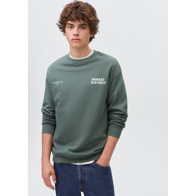 Sweat-shirt coton imprimé combiné MANGO TEEN