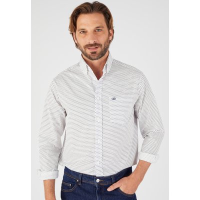 Chemise à motifs popeline pur coton DAMART