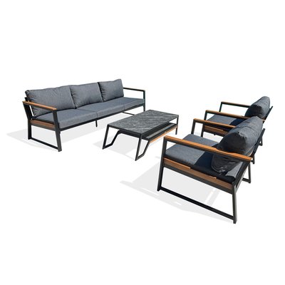 Salon de jardin bas 5 places TADEO REMARQUABLE