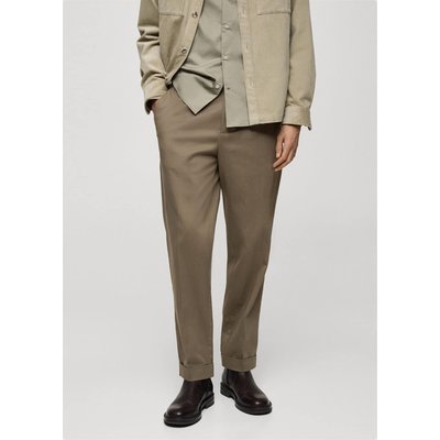 Pantalon à pinces et à revers MANGO MAN