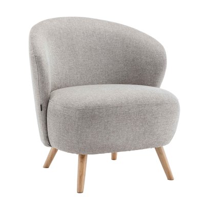 Fauteuil relax en bois d'hévéa et tissu, JERRY OVIALA
