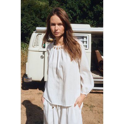 Blouse col rond perlé MOLLY BRACKEN