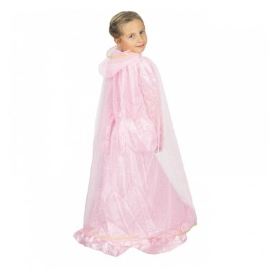 Cape princesse plume rose et or enfant PARTY PRO