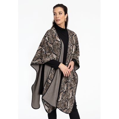 Poncho avec imprimé serpent YOEK