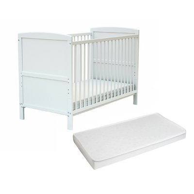 Lit bébé évolutif en bois avec matelas en bois ESSENTIEL AT4