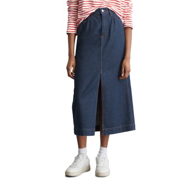 Maxi-jupe en jean relaxed en denim rigide foncé MARC O’POLO DENIM