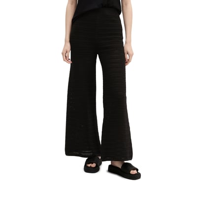 Pantalon ajouré large en coton et lin mélangés MARC O'POLO