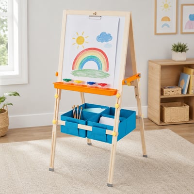 Tableau Évolutif Chevalet Enfant Bois TEAMSON KIDS