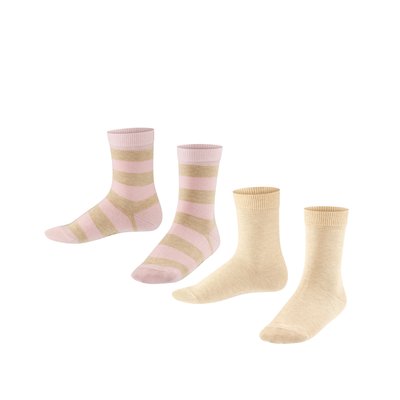 Chaussettes Happy Stripe 2-Pack Coton FALKE