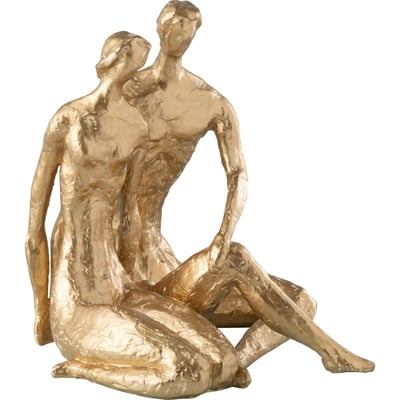 Figurine couple assis en résine RECOLLECTION