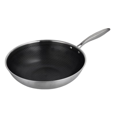 Wok 32cm triplex - "BlackSteel" GAM HOTEL