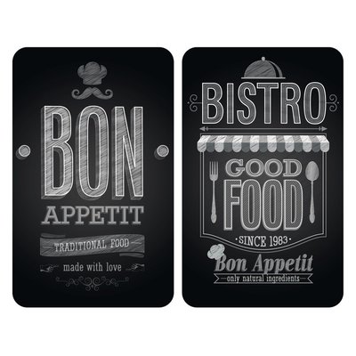 2 Couvre-plaques Universel Bistrot WENKO