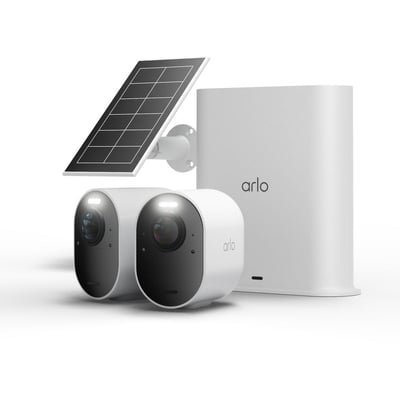 Caméra de surveillance Pack 2cam.ext. 4K Ultra3+panneau solaire ARLO