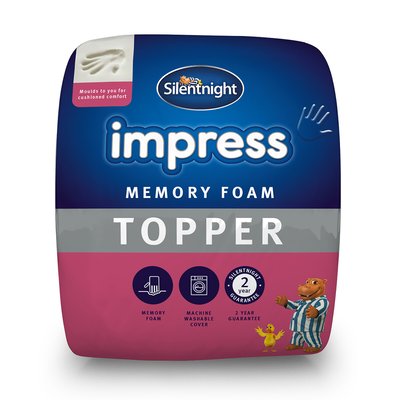 Impress Memory Foam 7cm Mattress Topper SILENTNIGHT