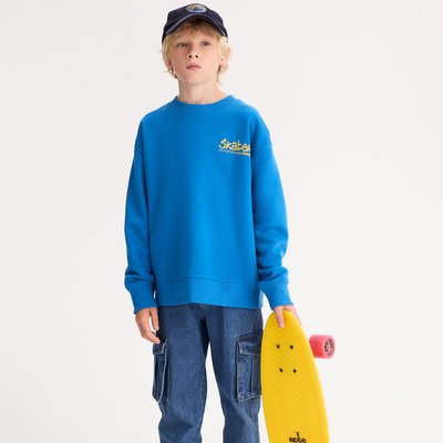 Sweat col rond en molleton LA REDOUTE COLLECTIONS