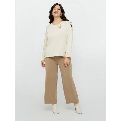 Pantalon cropped en jersey doux au toucher FIORELLA RUBINO