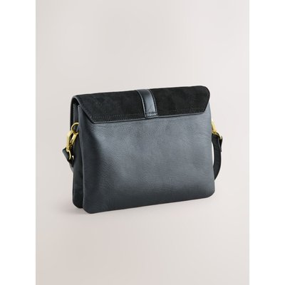 Sac à bandoulière en cuir effet croco NEXT