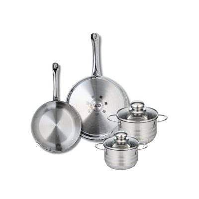Set de 2 Poêles 24 et 28 cm et 2 faitouts 14 et 16 cm ELO