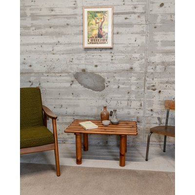 Table basse en pin Léonie N°930 - Bon état DEBONGOUT