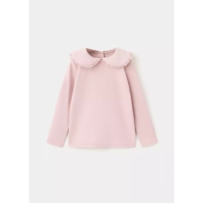 T-shirt en coton col Claudine MANGO BABY