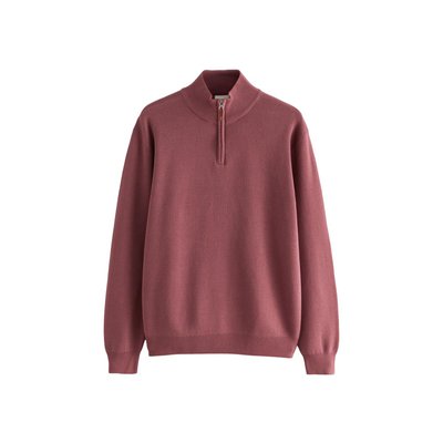 Pull regular haut de gamme à col semi-zippé NEXT