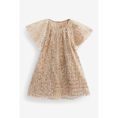 Robe plissee doree La Redoute