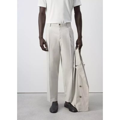 Pantalon relaxed fit cropped MANGO MAN