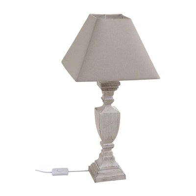Lampe à poser en bois et coton AUBRY GASPARD
