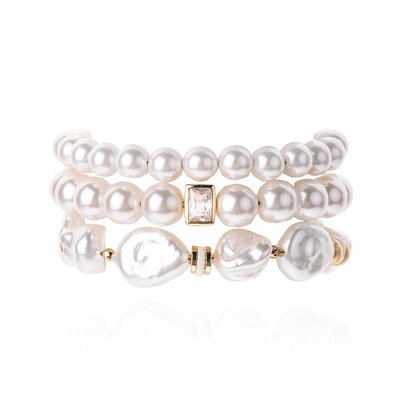 Bracelet ajustable multiliens avec perles nacrées OUREA HIPANEMA
