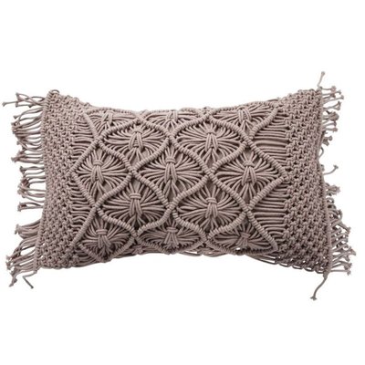 Coussin macramé en coton tressé   MACRAME THE DECO FACTORY