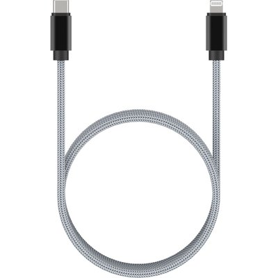 Câble Lightning vers USB-C 2M certifié Apple Gris ADEQWAT