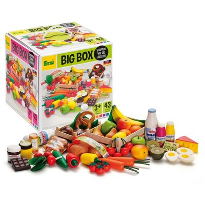 Grand set d'épicerie en bois 43 pcs ERZI