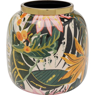 Vase feuilles en acier, JUNGLE KARE DESIGN