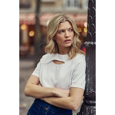 Pull col rond uni MAIWEN LA PETITE ETOILE