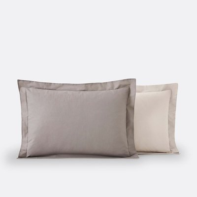 Two-Tone Cotton Pillowcase LA REDOUTE INTERIEURS