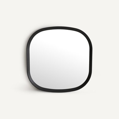 Miroir carré en chêne massif, H60 cm, Orion AM.PM